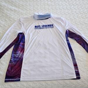 Reel Legends Performance Reel-Tec Spiral Long Sleeve Shirt Mens Med